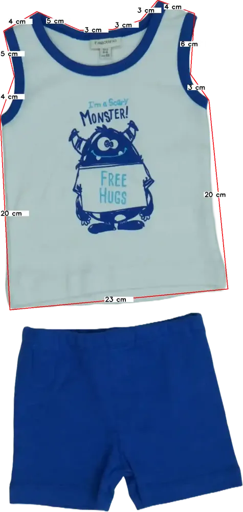 Multicoloured OVS - Fagottino 2-piece set - Top &amp; Bottom EU 74 / UK 6-9 months / US 6-9 months