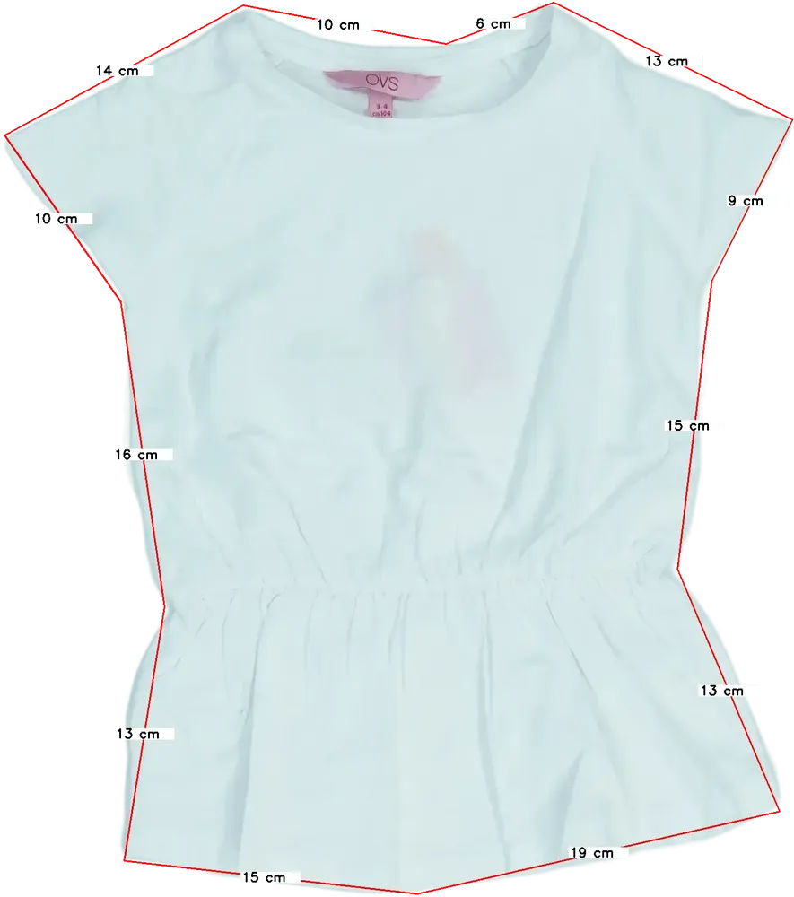 Fehér OVS Tunika EU 104 / UK 4 év / US 4T/XS