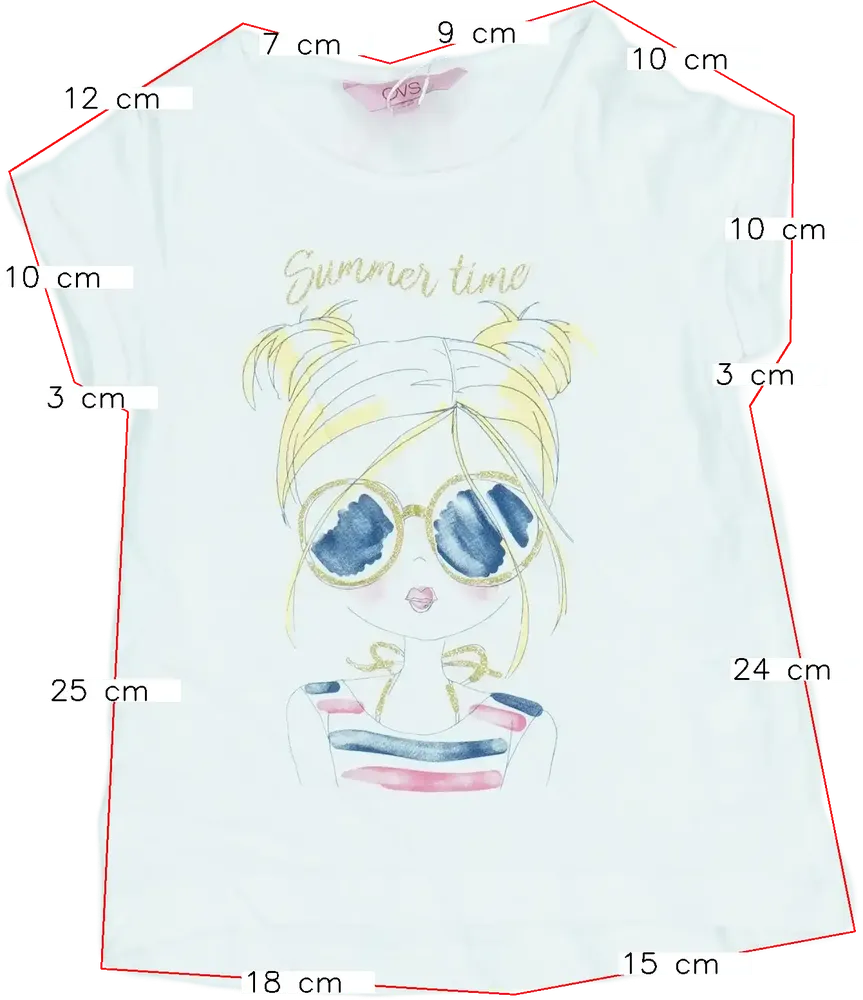 Fehér OVS Póló EU 98 / UK 3 év / US 3T