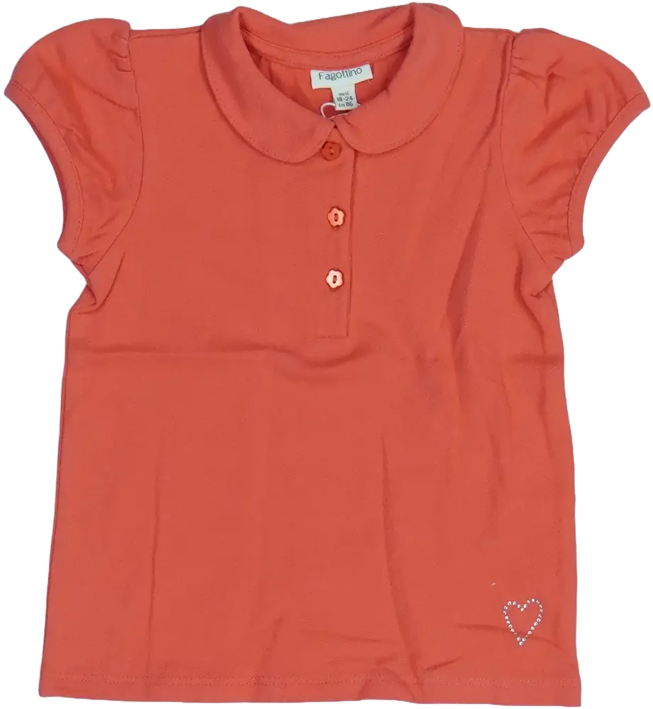 Rózsaszín OVS - Fagottino Galléros póló EU 86 / UK 12-18 hónap / US 18 hónap