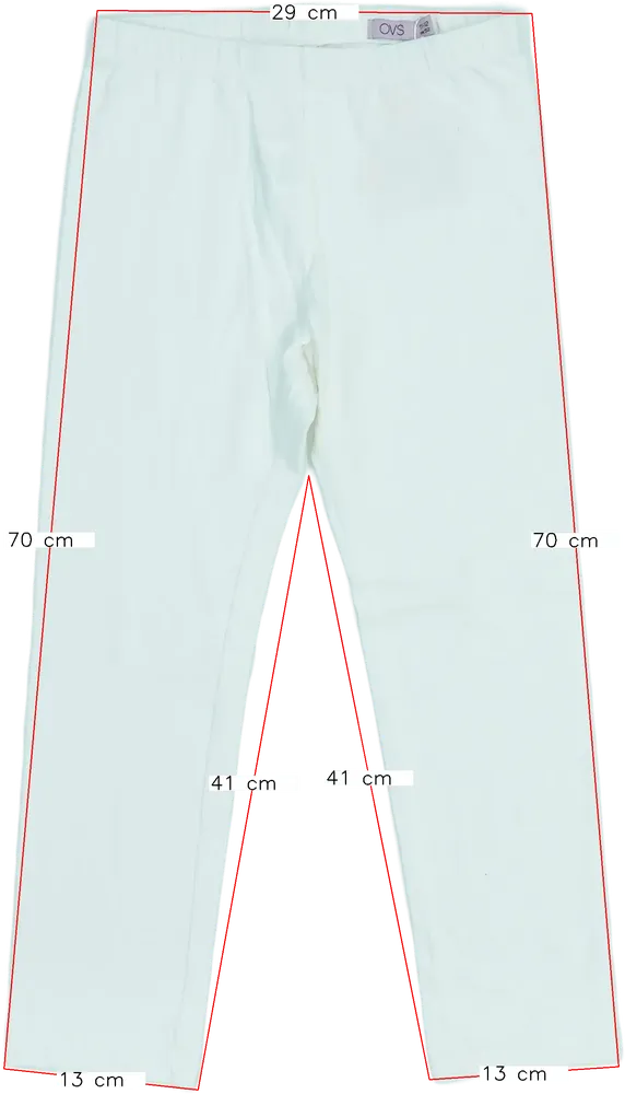 Fehér OVS Leggings EU 152 / UK 12 év / US 12 év/L