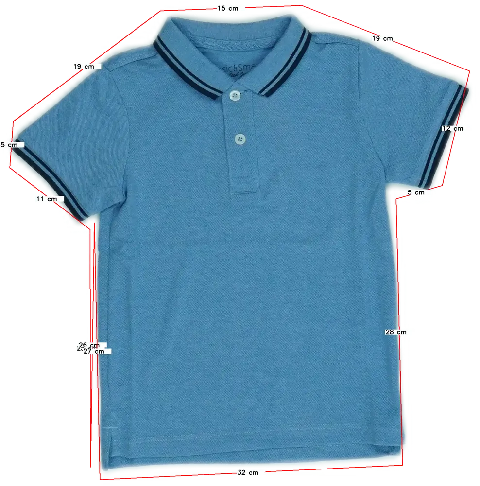 Kék OVS Galléros póló EU 104 / UK 4 év / US 4T/XS