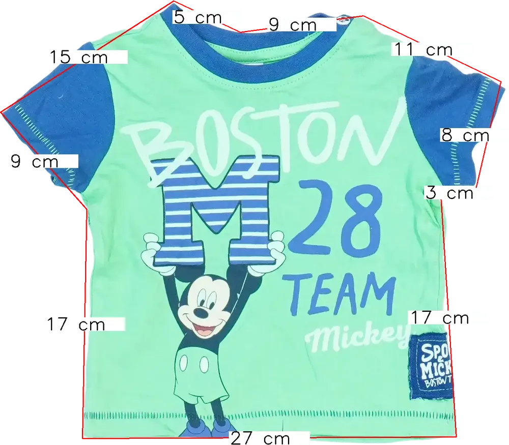 Zöld Disney Póló EU 74 / UK 6-9 hónap / US 6-9 hónap