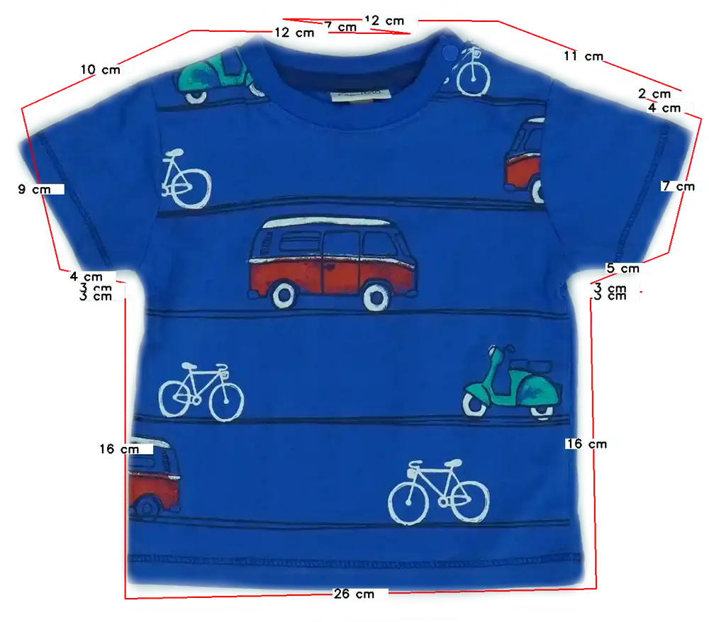 Kék OVS - Fagottino Póló EU 68 / UK 3-6 hónap / US 3-6 hónap