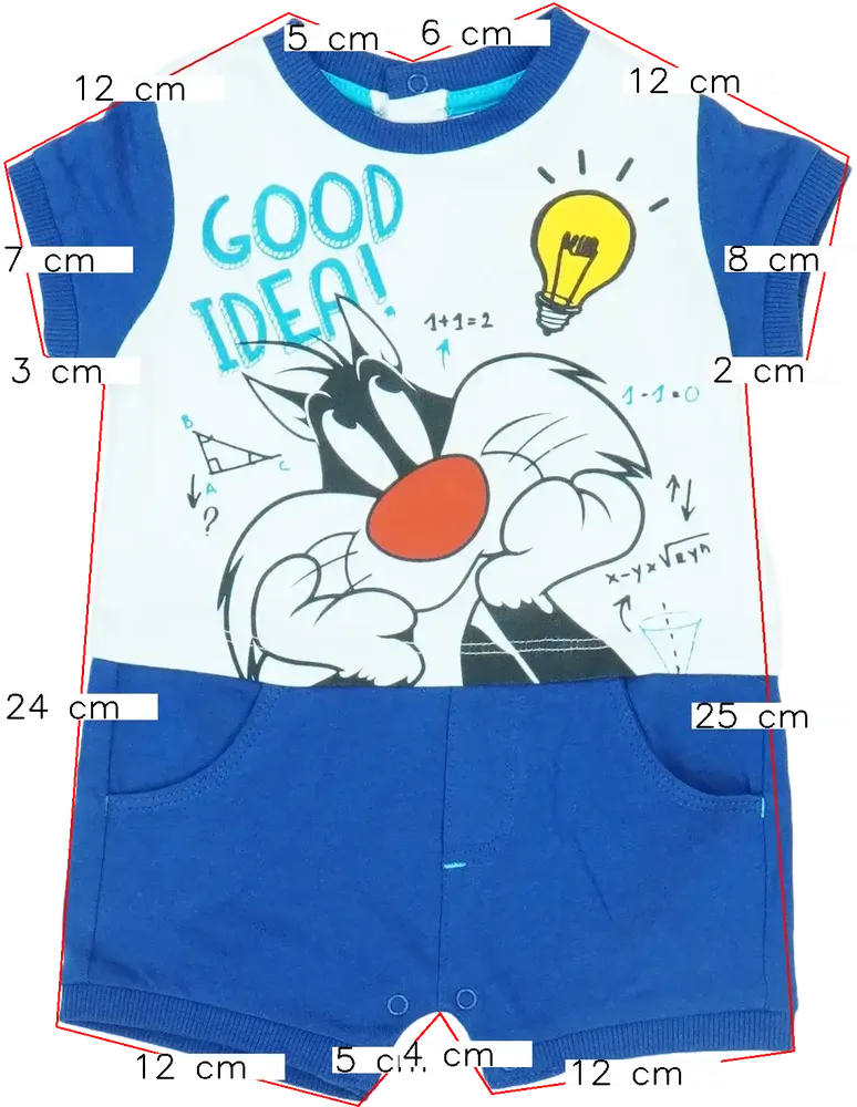 Kék Looney Tunes Napozó EU 62 / UK 0-3 hónap / US 0-3 hónap