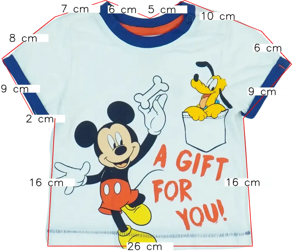 Fehér Disney Póló EU 80 / UK 9-12 hónap / US 12 hónap