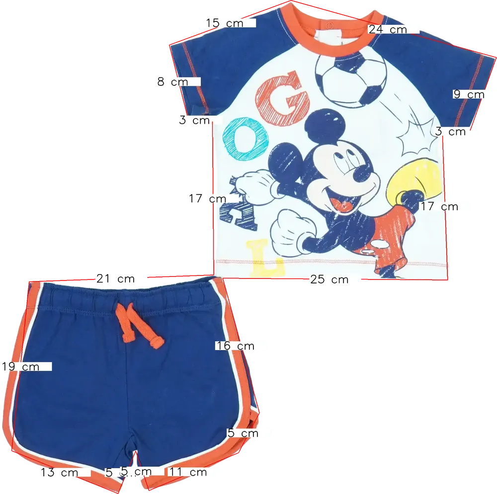 Multicoloured Disney 2-piece set - Top &amp; Bottom EU 62 / UK 0-3 months / US 0-3 months