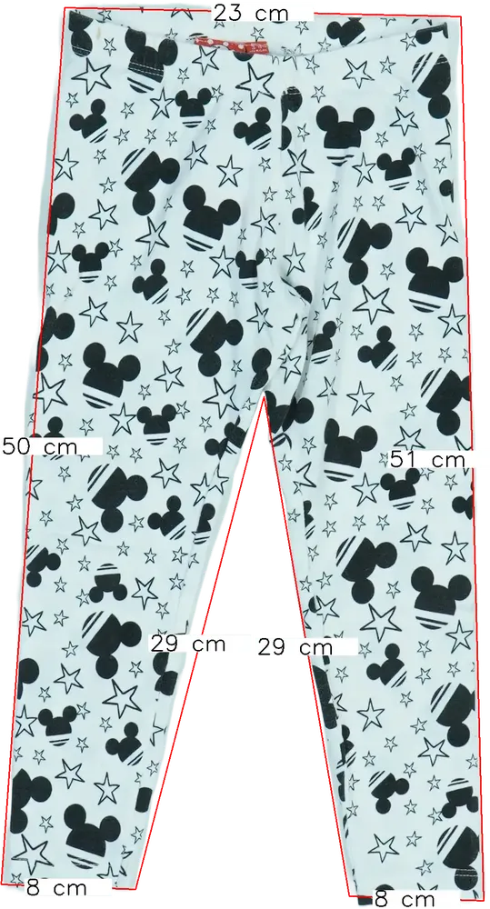 Fehér Disney Leggings EU 104 / UK 4 év / US 4T/XS