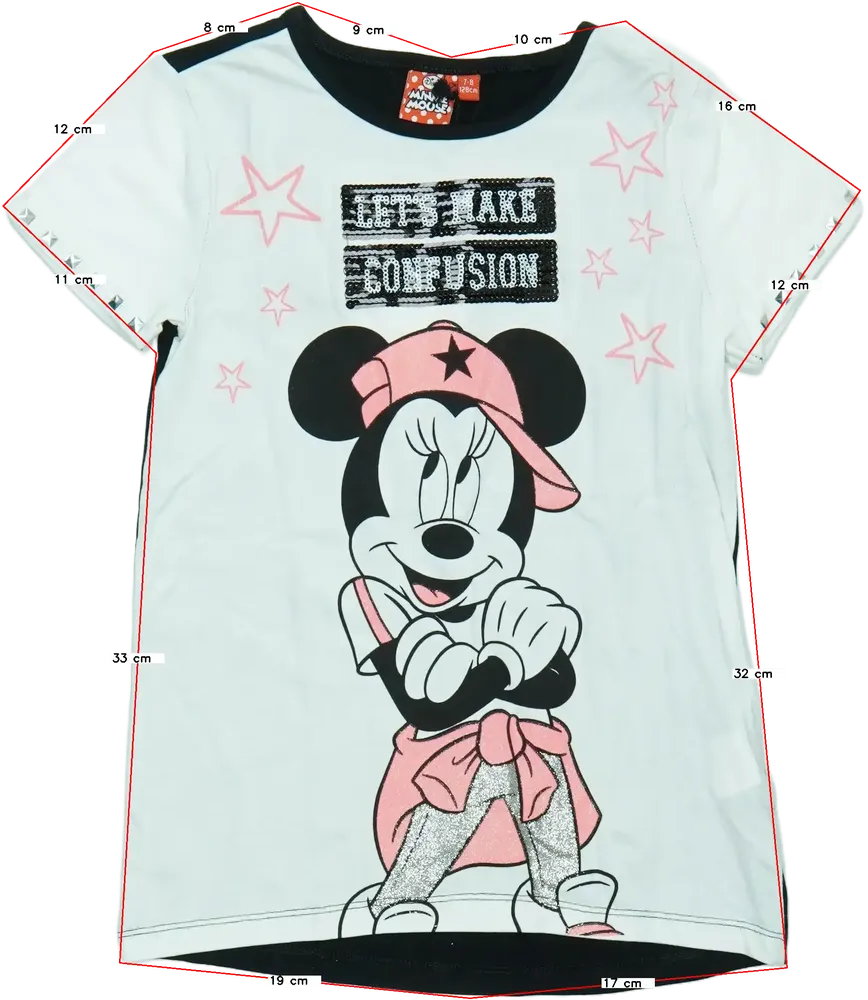 Fehér Disney Póló EU 128 / UK 8 év / US 8 év/M