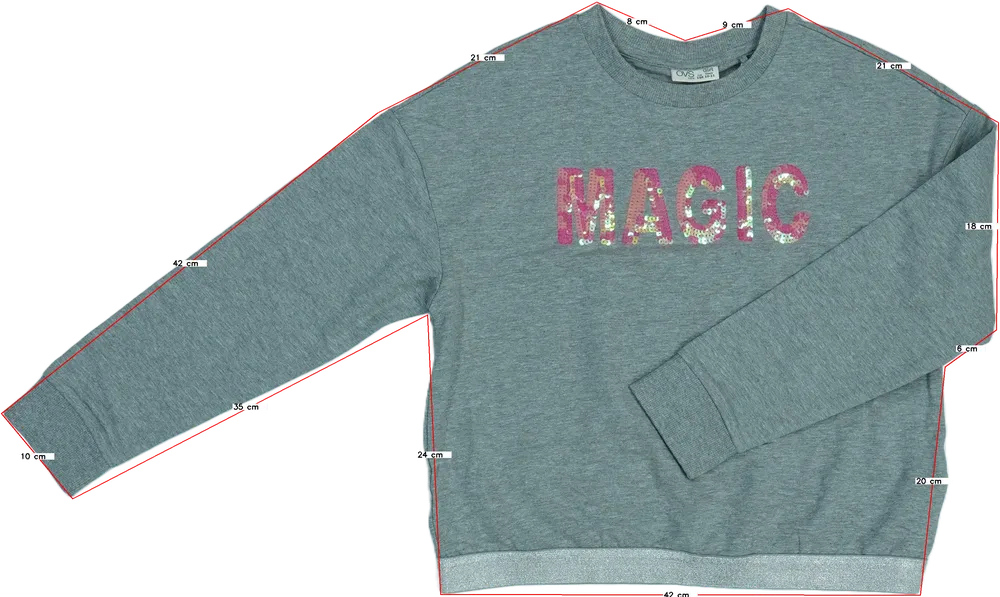 Szürke OVS Pulóver EU 146 / UK 11 év / US 12 év/L