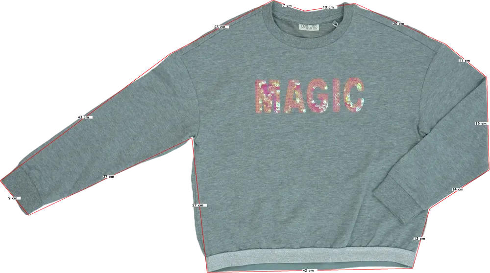 Szürke OVS Pulóver EU 152 / UK 12 év / US 12 év/L