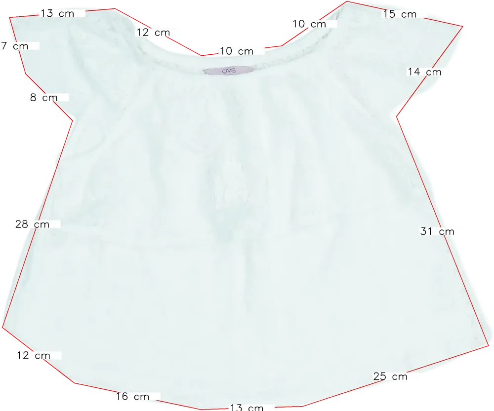 Fehér OVS Blúz EU 152 / UK 12 év / US 12 év/L