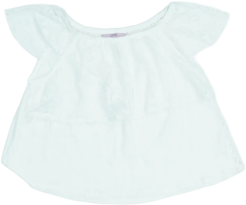 Fehér OVS Blúz EU 152 / UK 12 év / US 12 év/L