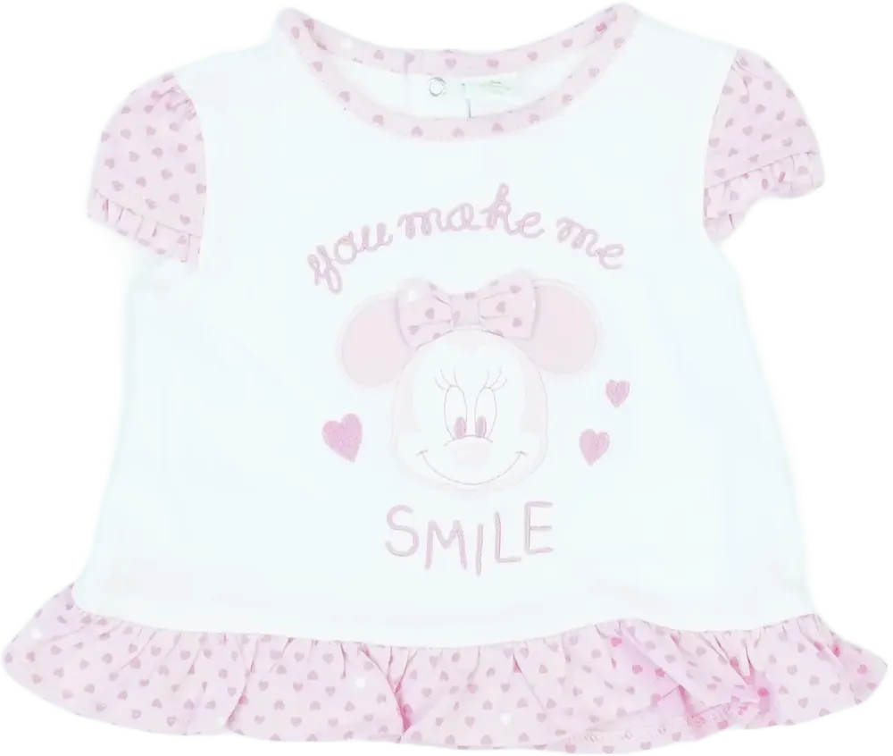 Fehér Disney Póló EU 62 / UK 0-3 hónap / US 0-3 hónap