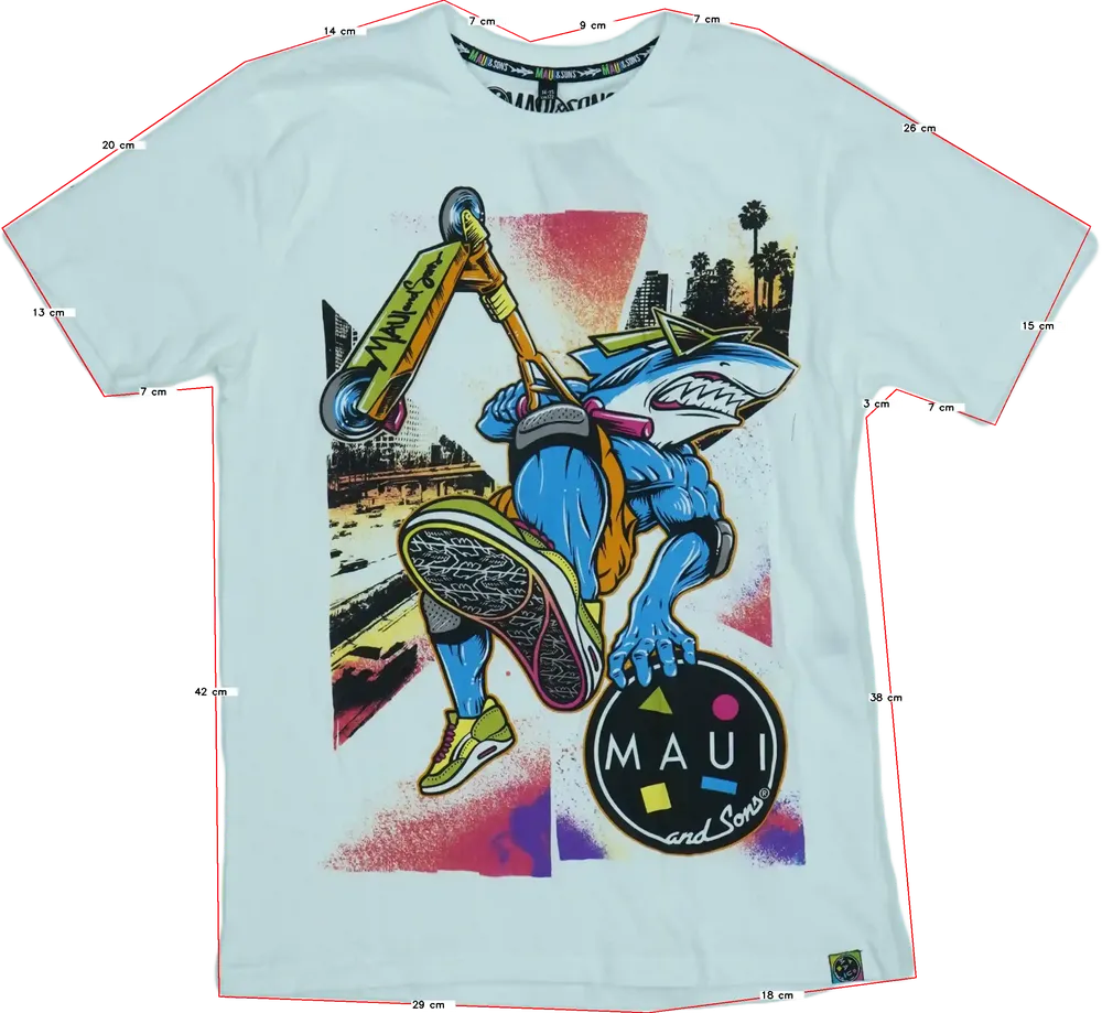 Fehér Maui&amp;Sons Póló EU 164 / UK 14 év / US 14 év/XL