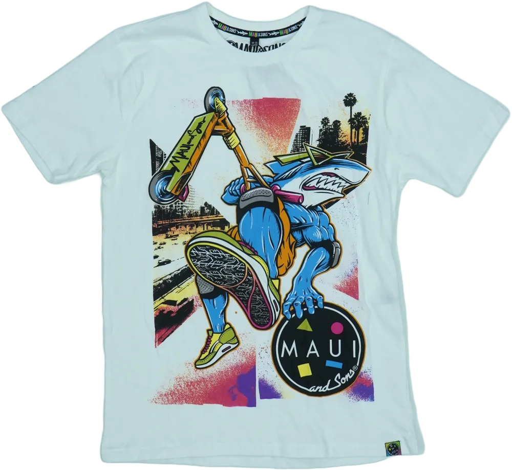 Fehér Maui&amp;Sons Póló EU 164 / UK 14 év / US 14 év/XL