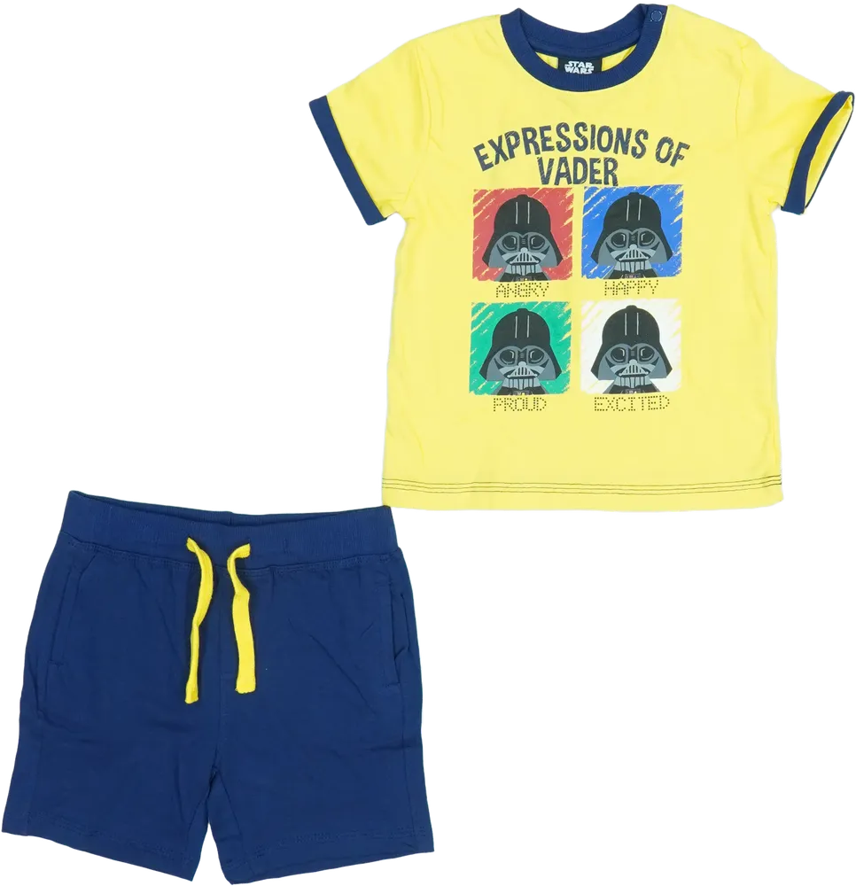 Yellow Star Wars 2-piece set - Top &amp; Bottom EU 86 / UK 12-18 months / US 18 months