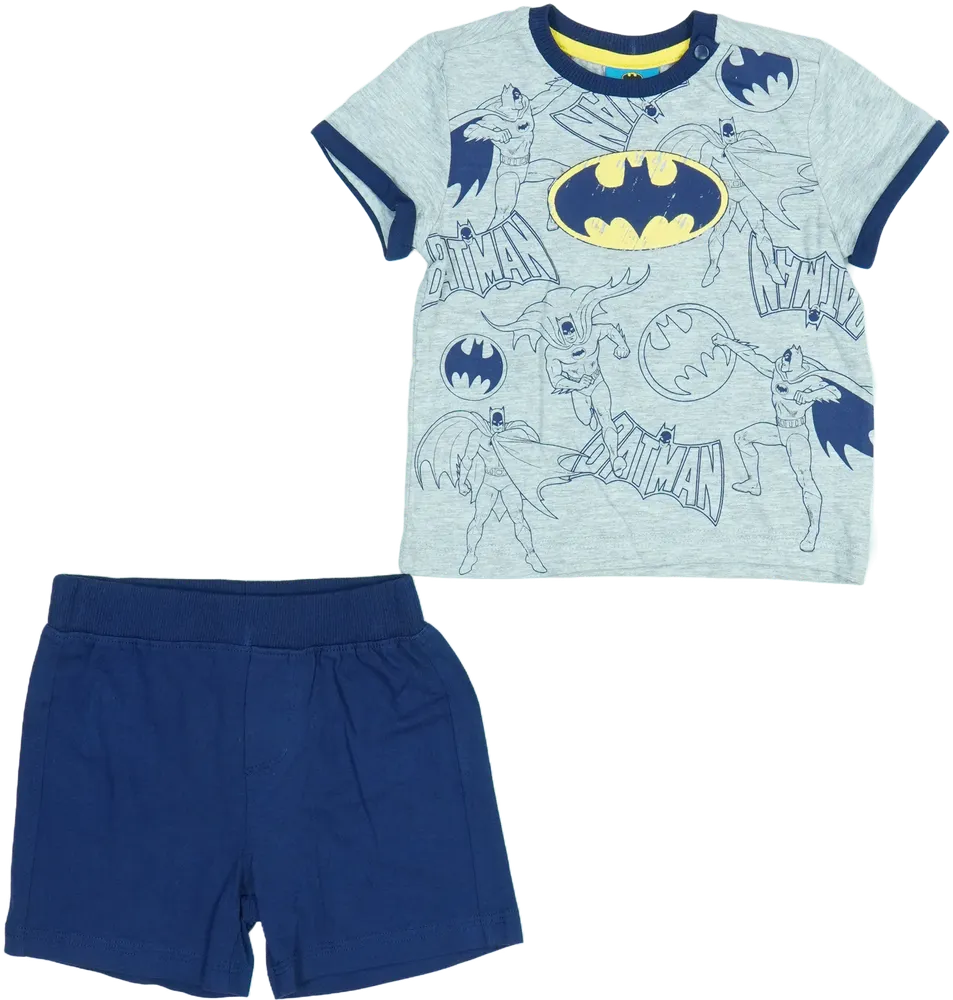 Grey Batman 2-piece set - Top &amp; Bottom EU 86 / UK 12-18 months / US 18 months