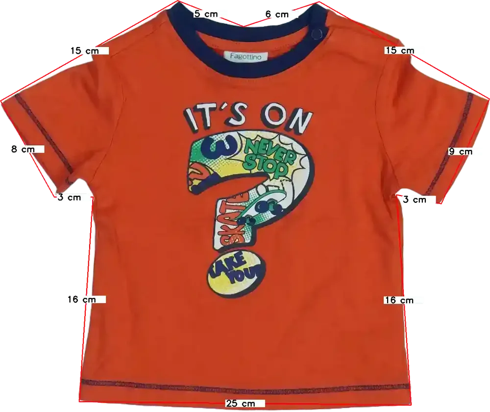 Sárga (narancs) OVS - Fagottino Póló EU 62 / UK 0-3 hónap / US 0-3 hónap