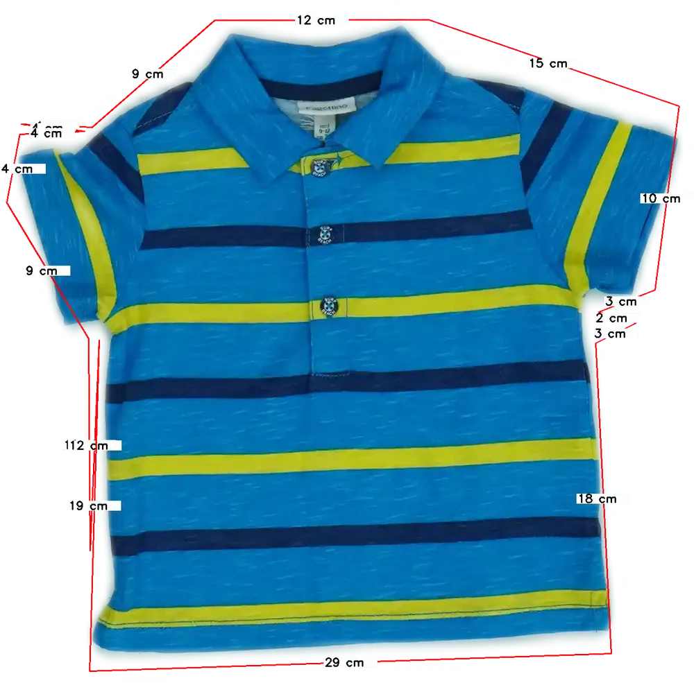 Kék OVS - Fagottino Galléros póló EU 80 / UK 9-12 hónap / US 12 hónap