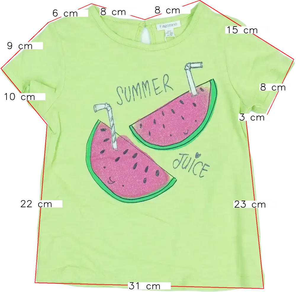 Zöld OVS - Fagottino Póló EU 92 / UK 2 év / US 2T