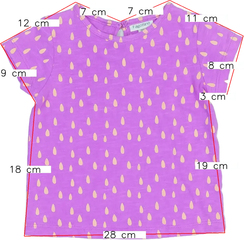 Lila OVS - Fagottino Póló EU 68 / UK 3-6 hónap / US 3-6 hónap