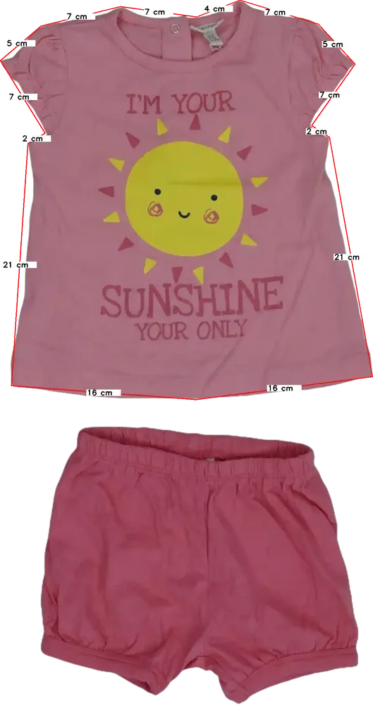 Pink OVS - Fagottino 2-piece set - Top &amp; Bottom EU 80 / UK 9-12 months / US 12 months