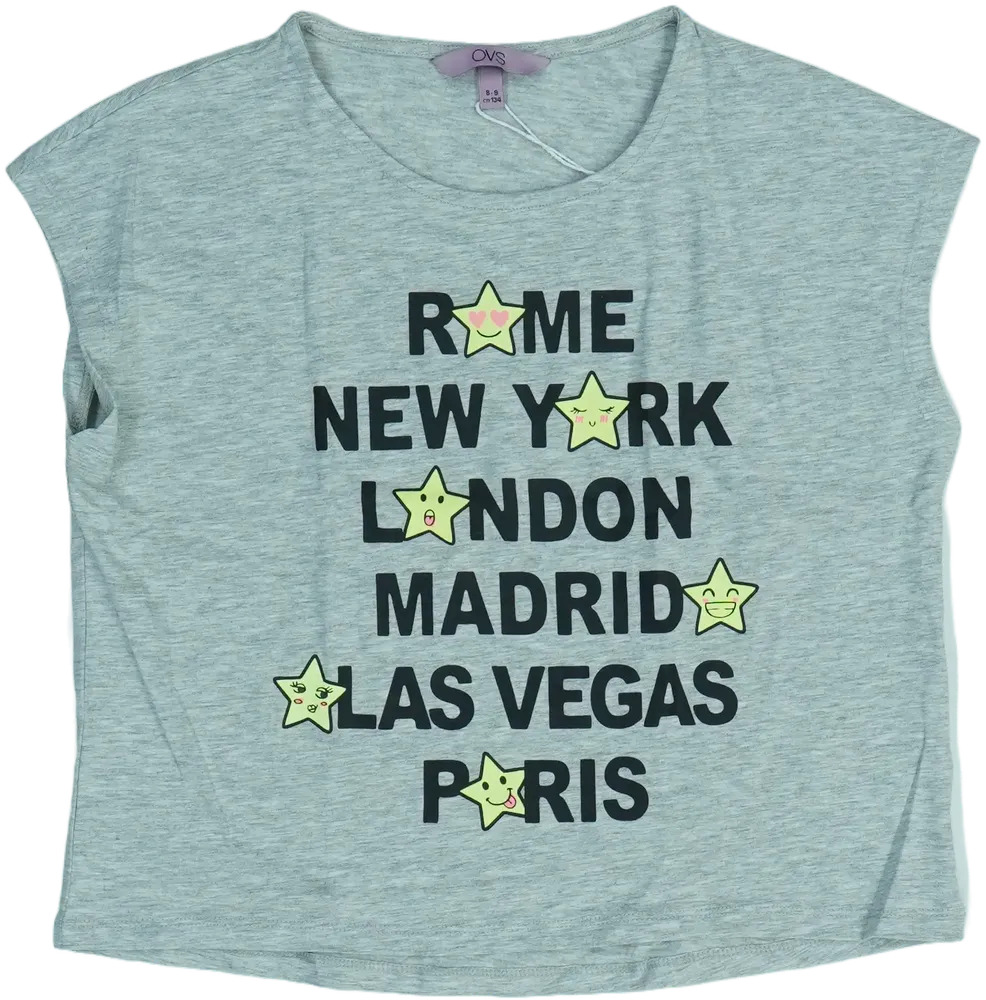 Szürke OVS Póló EU 134 / UK 9 év / US 9 év/L