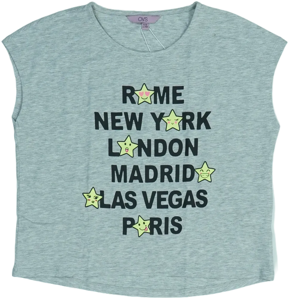 Szürke OVS Póló EU 140 / UK 10 év / US 10 év/L