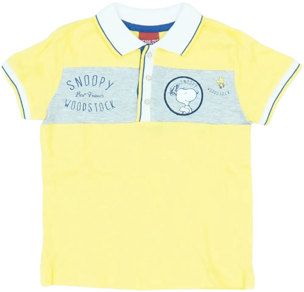 Sárga Peanuts Galléros póló EU 98 / UK 3 év / US 3T