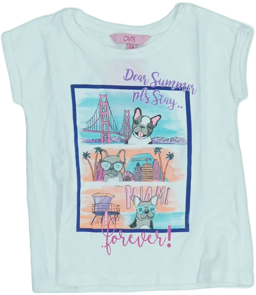 Fehér OVS Póló EU 98 / UK 3 év / US 3T