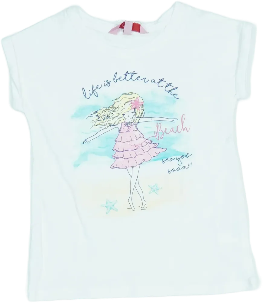 Fehér OVS Póló EU 104 / UK 4 év / US 4T/XS