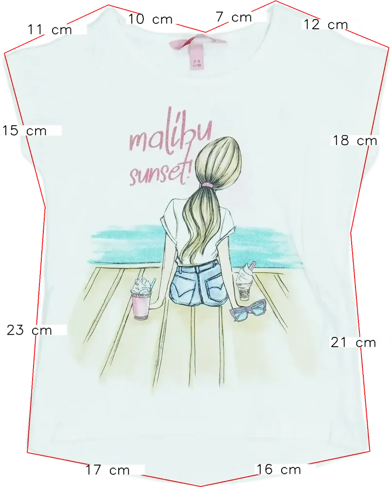 Fehér OVS Póló EU 98 / UK 3 év / US 3T