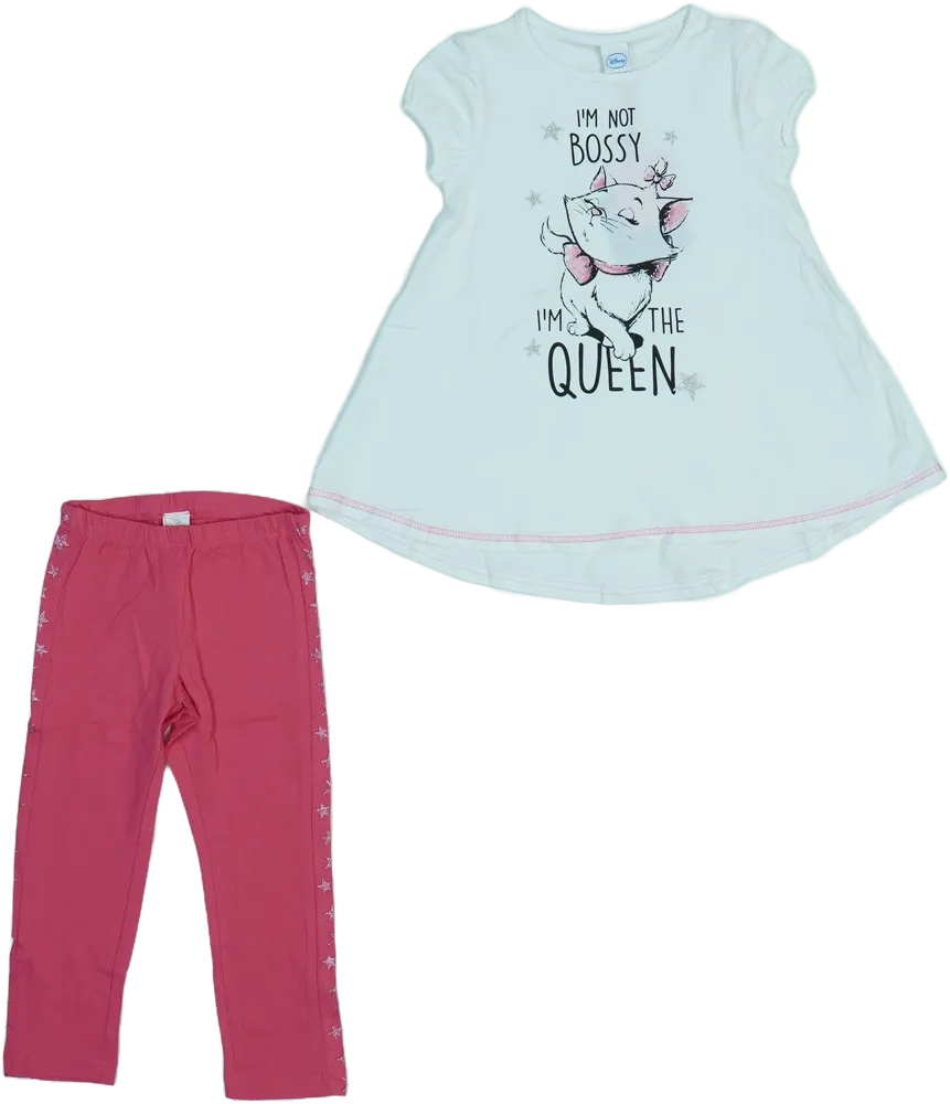 White Disney 2-piece set - Top &amp; Bottom EU 116 / UK 6 years / US 6 years/S