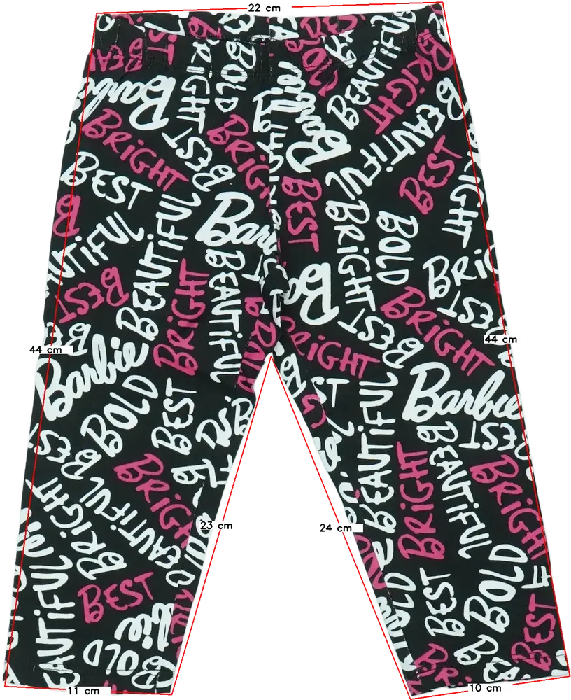 Többszínű Barbie Leggings EU 110 / UK 5 év / US 5 év/XS