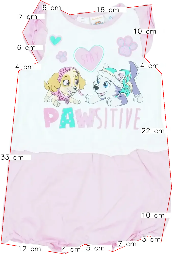 Rózsaszín Paw Patrol Napozó EU 86 / UK 12-18 hónap / US 18 hónap