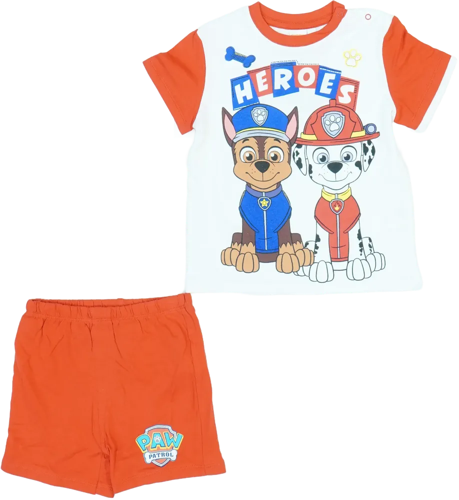 Fehér Paw Patrol 2 részes szett - Felsőruházat és nadrág EU 92 / UK 2 év / US 2T