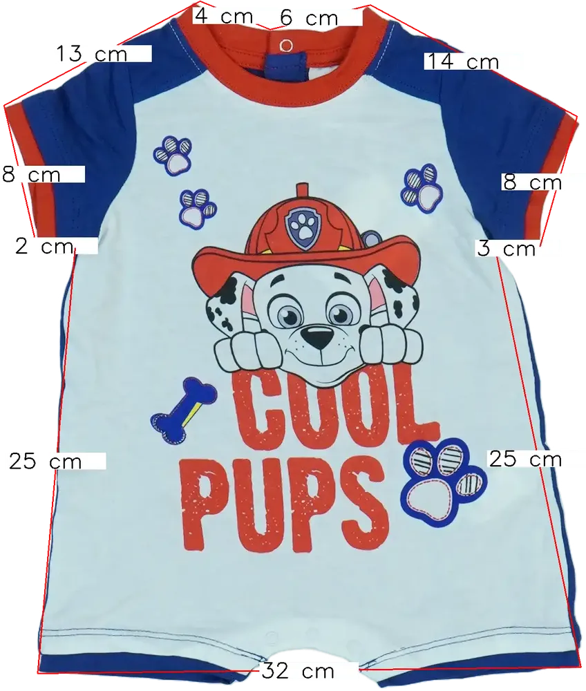 Kék Paw Patrol Napozó EU 68 / UK 3-6 hónap / US 3-6 hónap