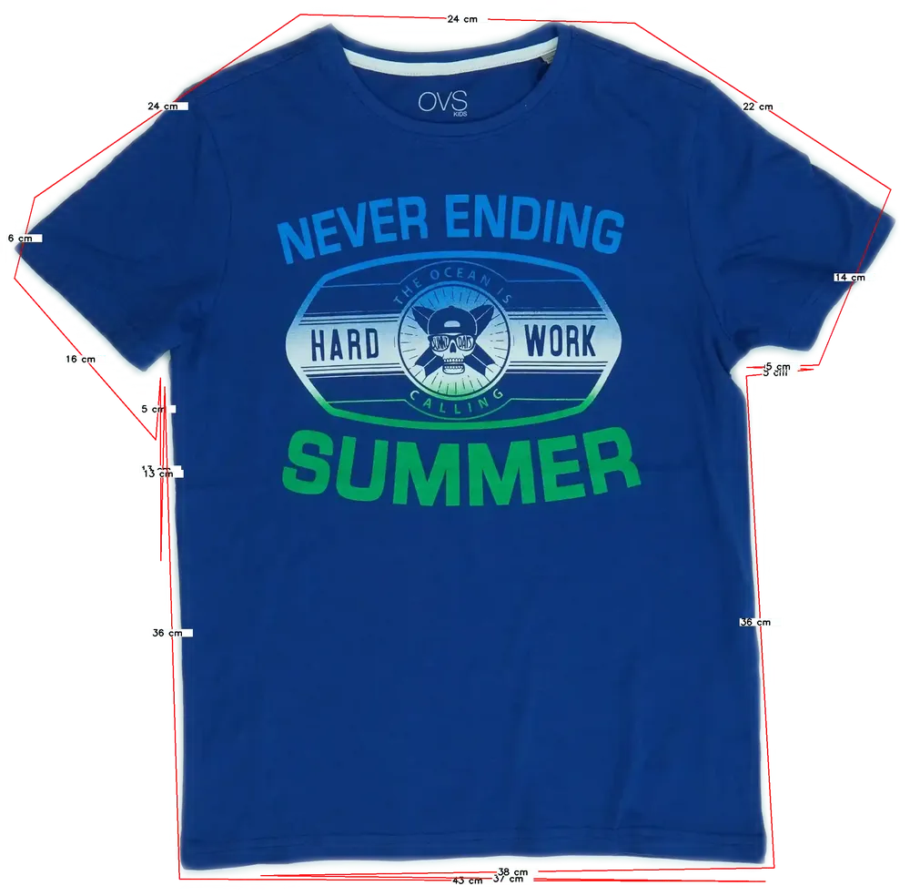 Kék OVS Póló EU 152 / UK 12 év / US 12 év/L
