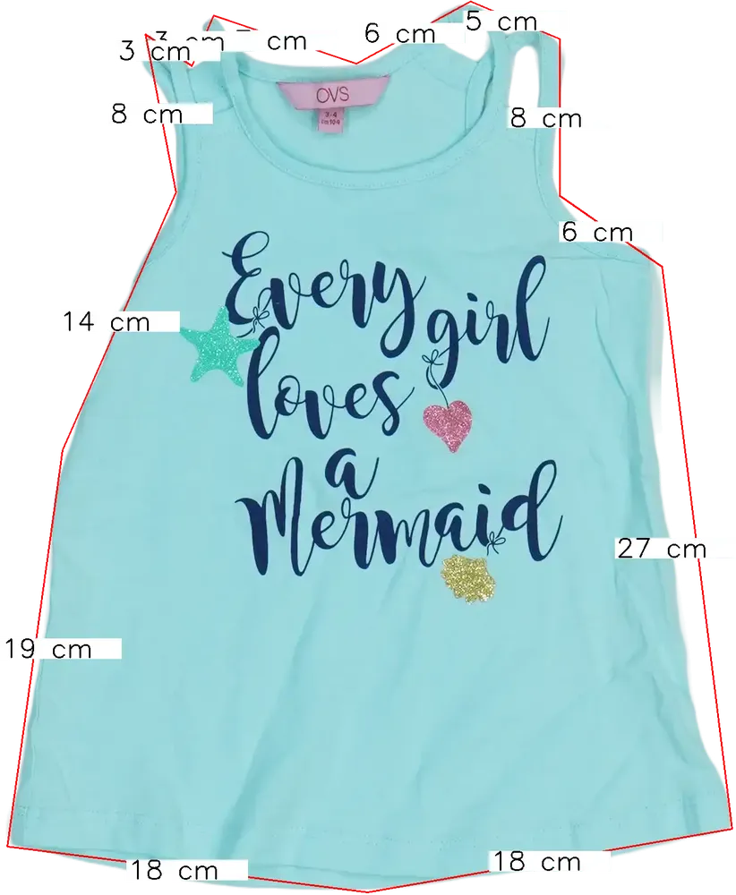 Kék OVS Póló EU 104 / UK 4 év / US 4T/XS