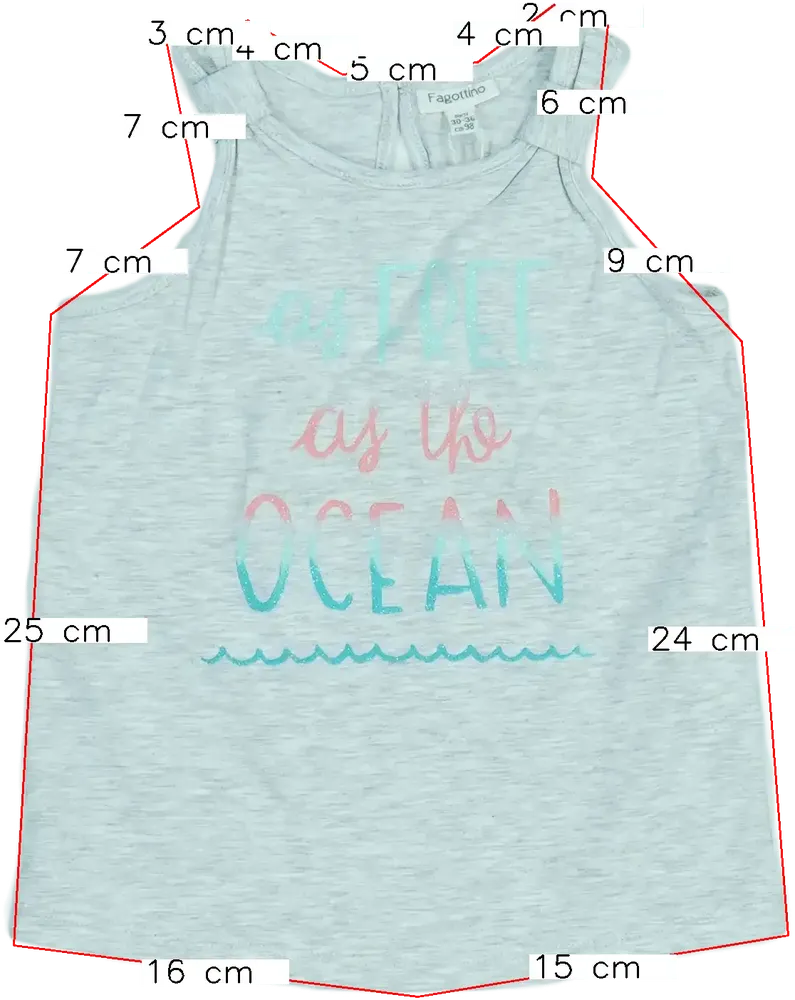 Szürke OVS Póló EU 98 / UK 3 év / US 3T