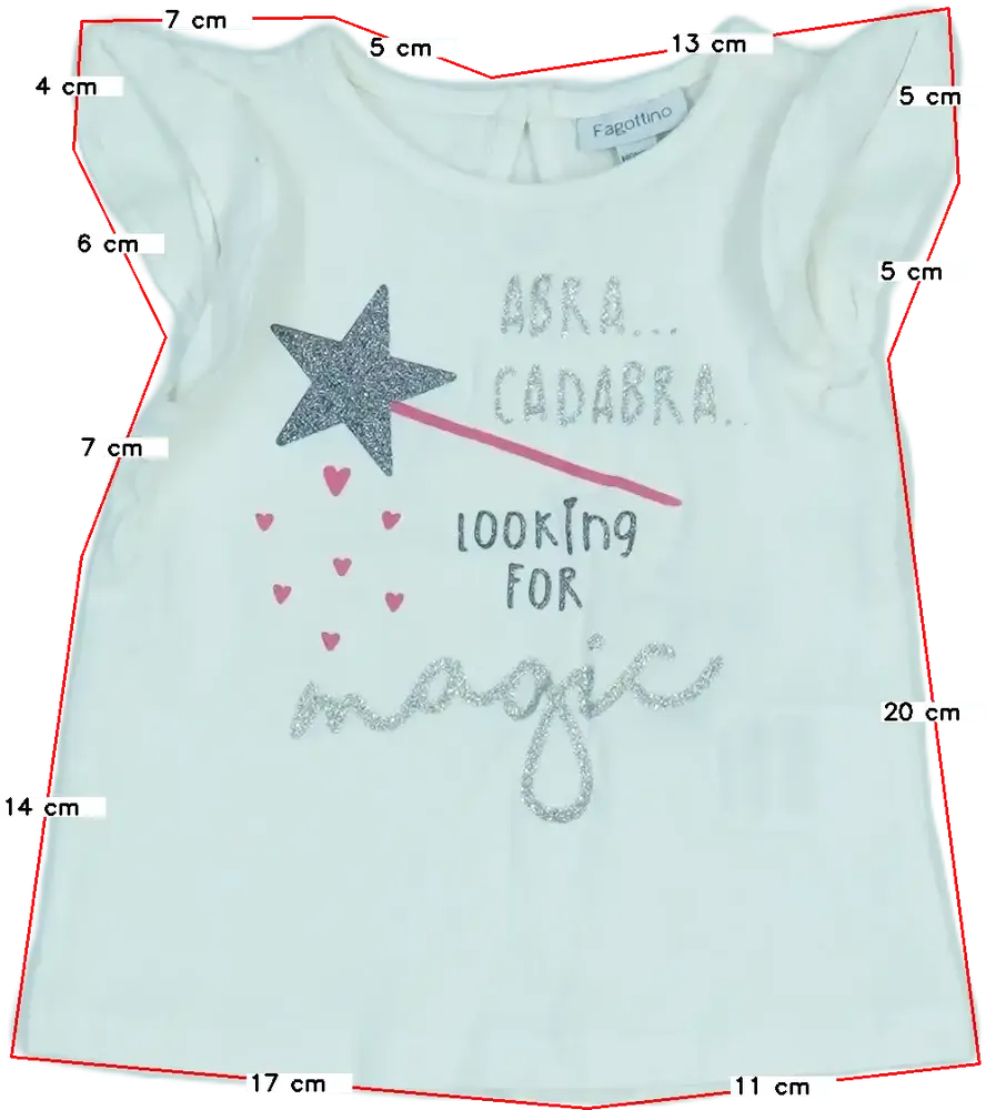 Fehér OVS - Fagottino Póló EU 68 / UK 3-6 hónap / US 3-6 hónap