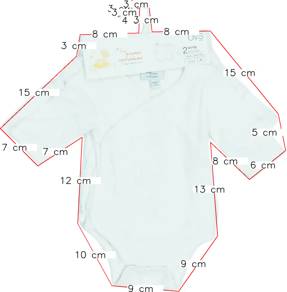Fehér OVS - Fagottino Csomag - Body EU 46 / UK Koraszülött / US Koraszülött