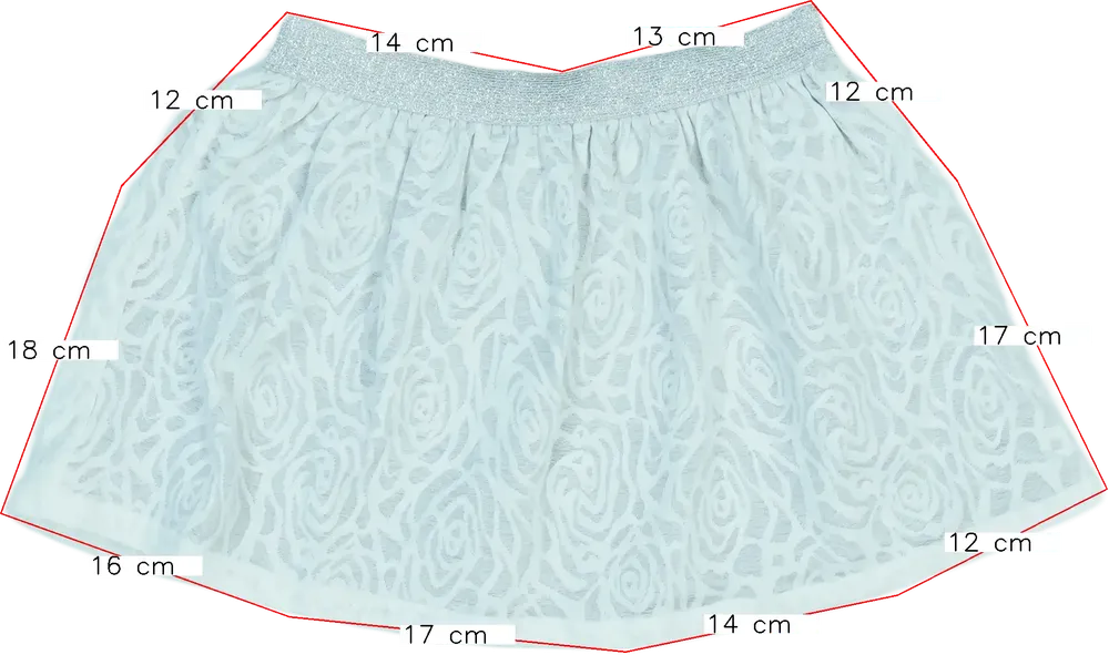 Szürke OVS Szoknya EU 128 / UK 8 év / US 8 év/M