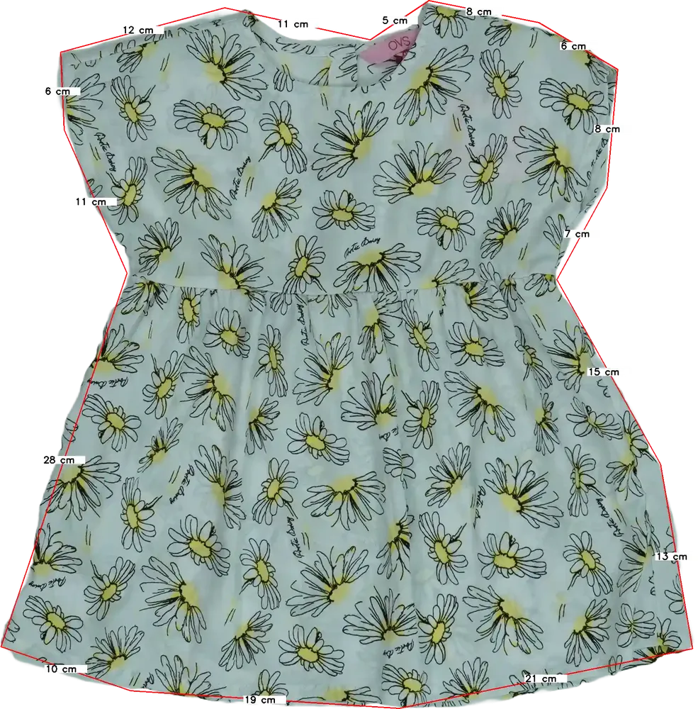 Fehér OVS Blúz EU 122 / UK 7 év / US 7 év/M