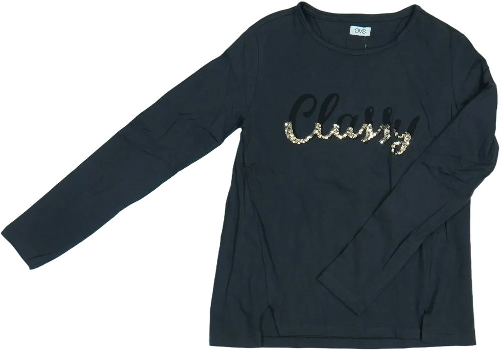 Szürke OVS Hosszú ujjú felső EU 158 / UK 13 év / US 14 év/XL