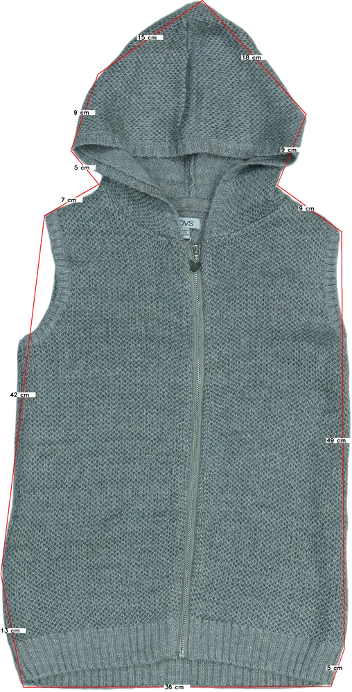 Szürke OVS Mellény EU 128 / UK 8 év / US 8 év/M