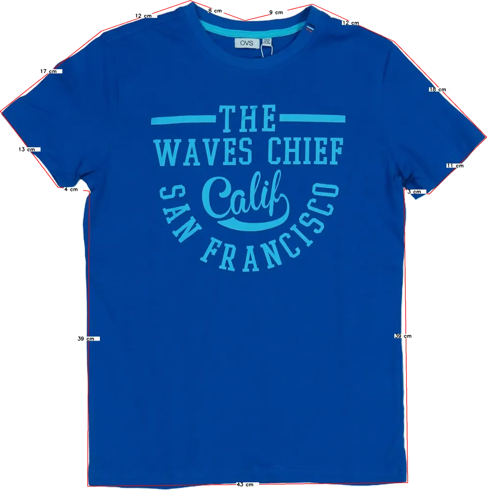 Kék OVS Póló EU 158 / UK 13 év / US 14 év/XL