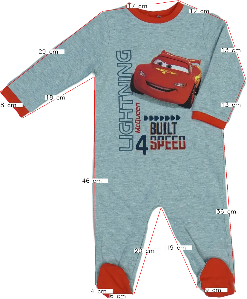 Szürke Disney Hosszú ujjú rugdalózó EU 80 / UK 9-12 hónap / US 12 hónap