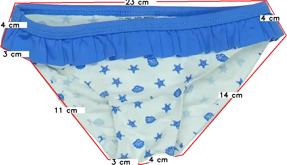 Fehér OVS Bikini alsó EU 92 / UK 2 év / US 2T